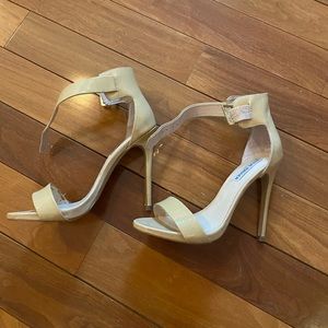 STEVE MADDEN beige/cream sandals high heels